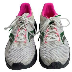 Saucony Kinvara Women's 9 Running Shoes White Mesh READ Toe‎ Damage Flaw